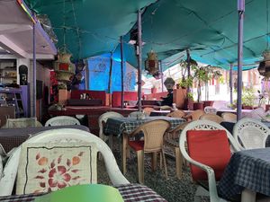 Seating area   at Old German Bakery in Dharamshala