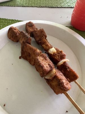 Soya kebabs  at Assase Pa - The Earth is Good in Accra