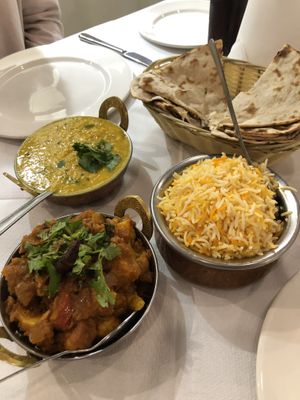 Delicious vegan Indian food - yum!  at Arya Indian Restaurant in Narre Warren South
