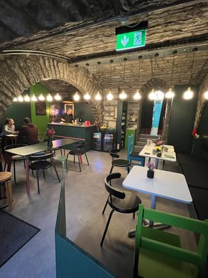 The cafe  at Pulse in Edinburgh