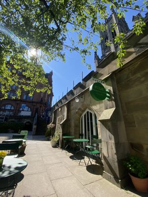 Beautiful outdoor space  at Pulse in Edinburgh