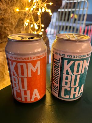 Kombucha drinks in a range of flavours!  at Pulse in Edinburgh