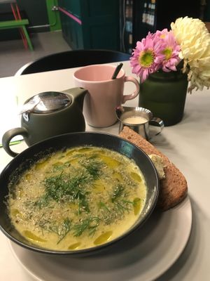 Soup of the day at Pulse in Edinburgh