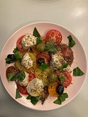 Homemade cashew based cheese at Pulse in Edinburgh