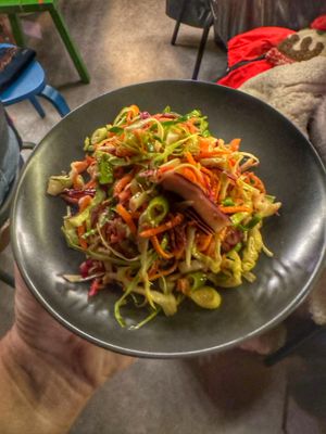 Carrot,  hispi and ginger salad   at Pulse in Edinburgh