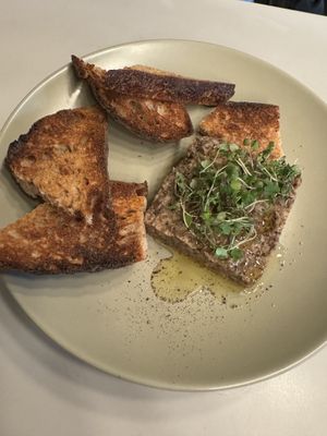 Mushroom pate   at Pulse in Edinburgh