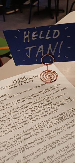 A lovely welcome at Pulse in Edinburgh