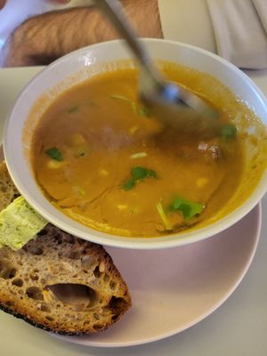 daily soup at Pulse in Edinburgh