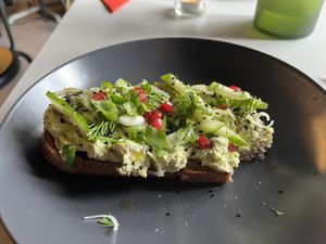 Fab things on toastt  at Pulse in Edinburgh