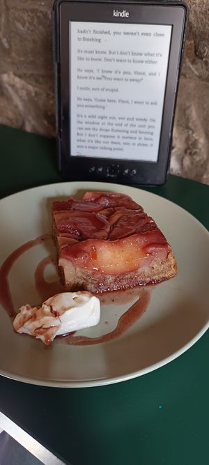 Upside down quince cake at Pulse in Edinburgh