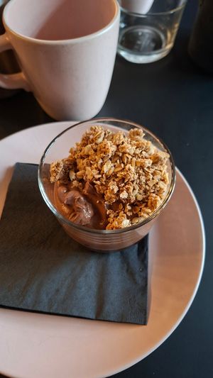 Chocolate yoghurt (more like a mousse!) at Pulse in Edinburgh