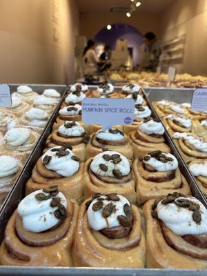 Seasonal Special! Vegan Pumpkin Spice Roll  at Cinnamood in Dusseldorf