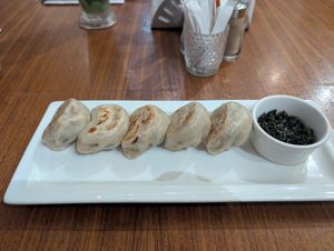 Veg gyoza at Urban Eatery in Nairobi
