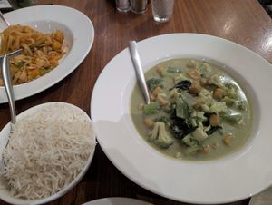 Thai green curry at Urban Eatery in Nairobi
