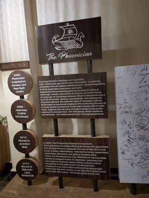  at The Phoenician Restaurant in Nairobi