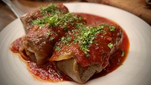 Cabbage rolls  at Kozak Homemade Ukrainian Food in Vancouver