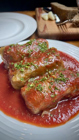 Cabbage rolls  at Kozak Homemade Ukrainian Food in Vancouver