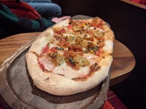 Vegan pizza at Everyman Edinburgh in Edinburgh