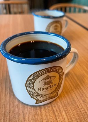 Black coffee   at SIN - NamNam - T3 in East Singapore