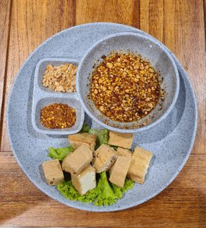 Fried tofu. at Namaste Vegetarian in Phuket