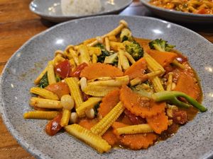 Yellow curry at Namaste Vegetarian in Phuket