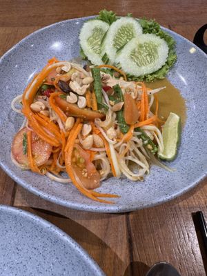 Papaya salad   at Namaste Vegetarian in Phuket