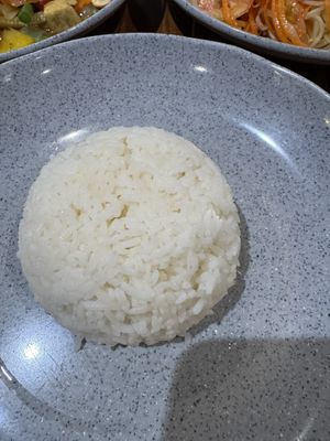 Plain rice (only 20baht)   at Namaste Vegetarian in Phuket