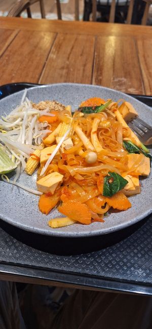 Vegan Pad Thai at Namaste Vegetarian in Phuket