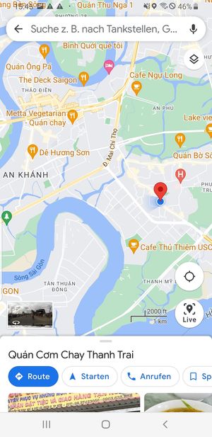 Map at Thanh Trai in Ho Chi Minh City