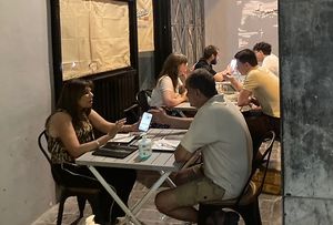 Dining al fresco at Hanoi in Athens