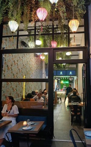 Part of the indoor seating. We sat outside at Hanoi in Athens