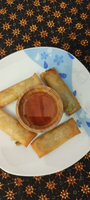 Vegan loempia at Indo Rasa in Haarlem