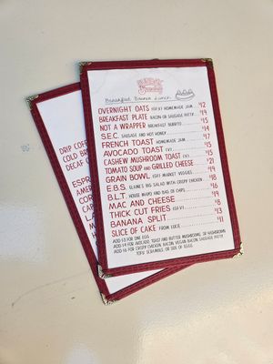 Menu at Sunday to Sunday in New York City