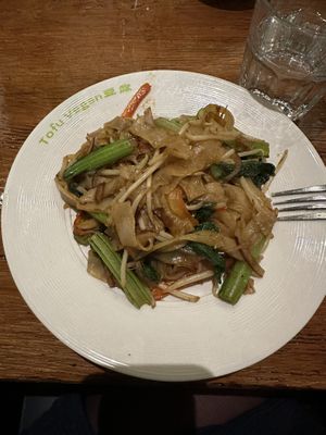 Special fried noodles   at Tofu Vegan - Spitalfields in East London