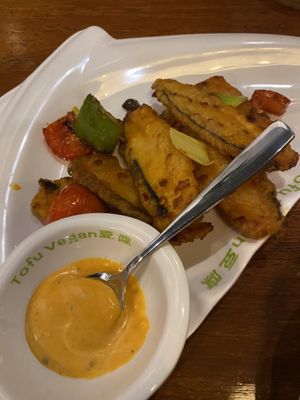 Twice cooked fisc  #Veganuary at Tofu Vegan - Spitalfields in East London