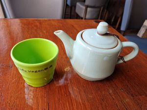 Jasmine tea at Tofu Vegan - Spitalfields in East London