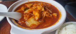 Hot pot at Tofu Vegan - Spitalfields in East London