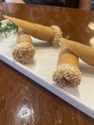 Sesame dessert  at Tofu Vegan - Spitalfields in East London