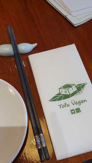 So cute   at Tofu Vegan - Spitalfields in East London