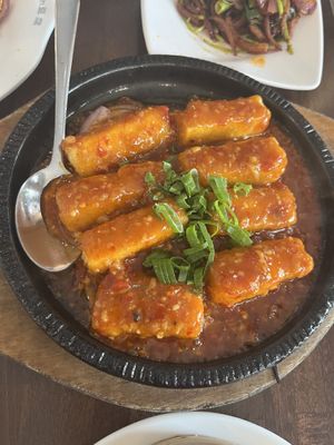 Sizzling Tofu in House Sauce!🤤🤤  at Tofu Vegan - Spitalfields in East London
