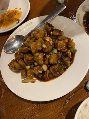 Mushrooms  at Tofu Vegan - Spitalfields in East London