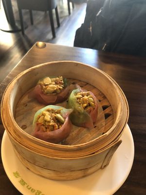 Spicy Edamame Dumplings  at Tofu Vegan - Spitalfields in East London