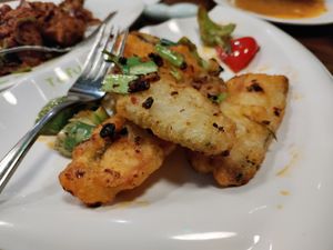 'fish' at Tofu Vegan - Spitalfields in East London