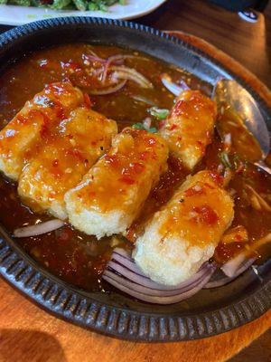 Fried Tofu  at Tofu Vegan - Spitalfields in East London