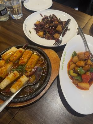 Dinner   at Tofu Vegan - Spitalfields in East London