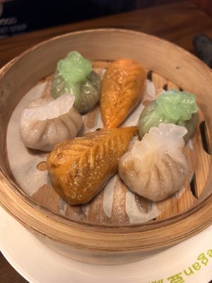 Dim dung sampler - okay  at Tofu Vegan - Spitalfields in East London