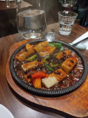 Sizzling Tofu Black Bean at Tofu Vegan - Spitalfields in East London