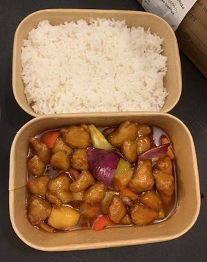 Sweet and Sour  at Tofu Vegan - Spitalfields in East London