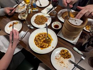 The food orgy. at Tofu Vegan - Spitalfields in East London