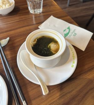 Wonton Soup at Tofu Vegan - Spitalfields in East London